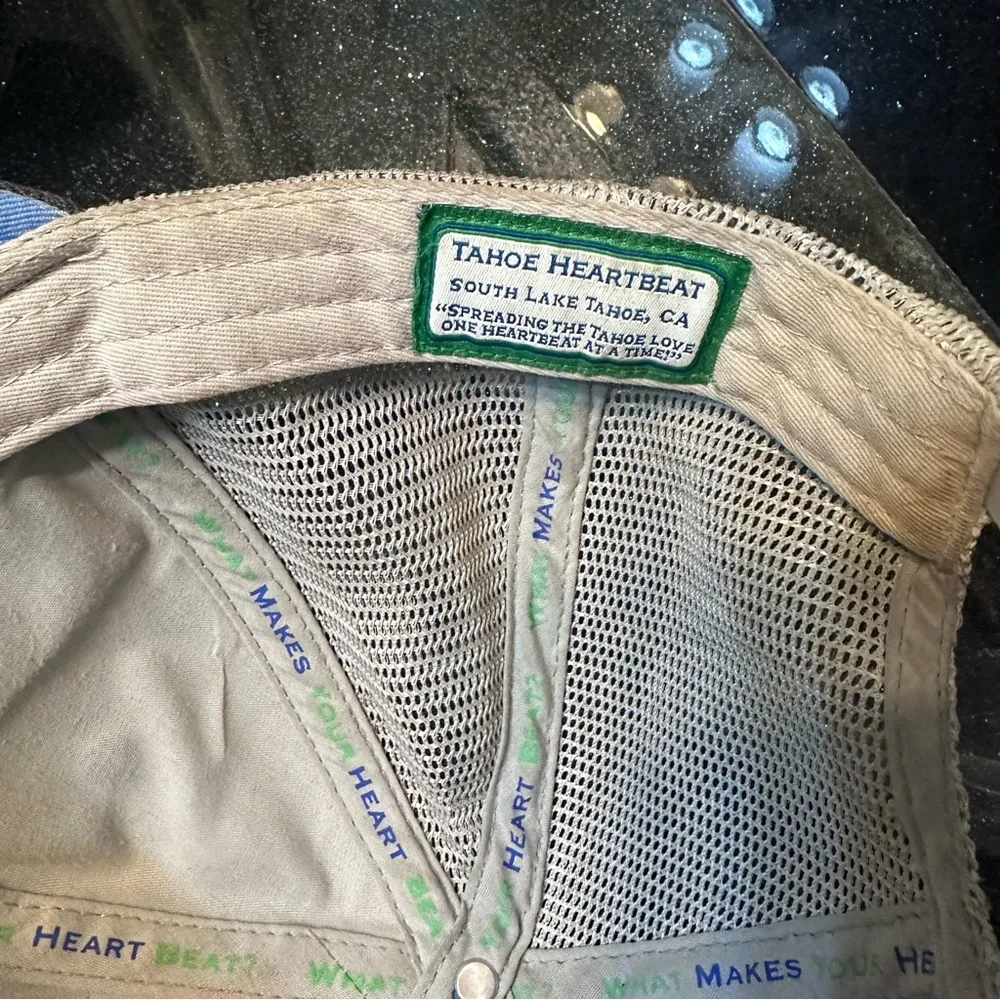 Tahoe Heartbeat Brand 6 Panel Trucker Hat